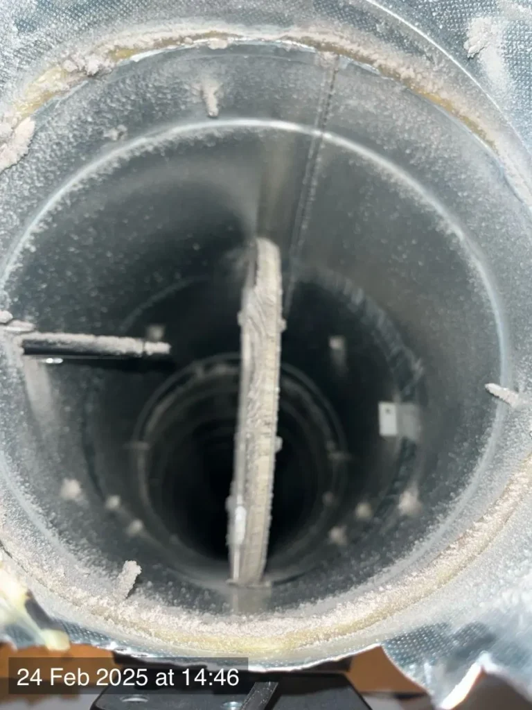 Fire Damper open aerial view