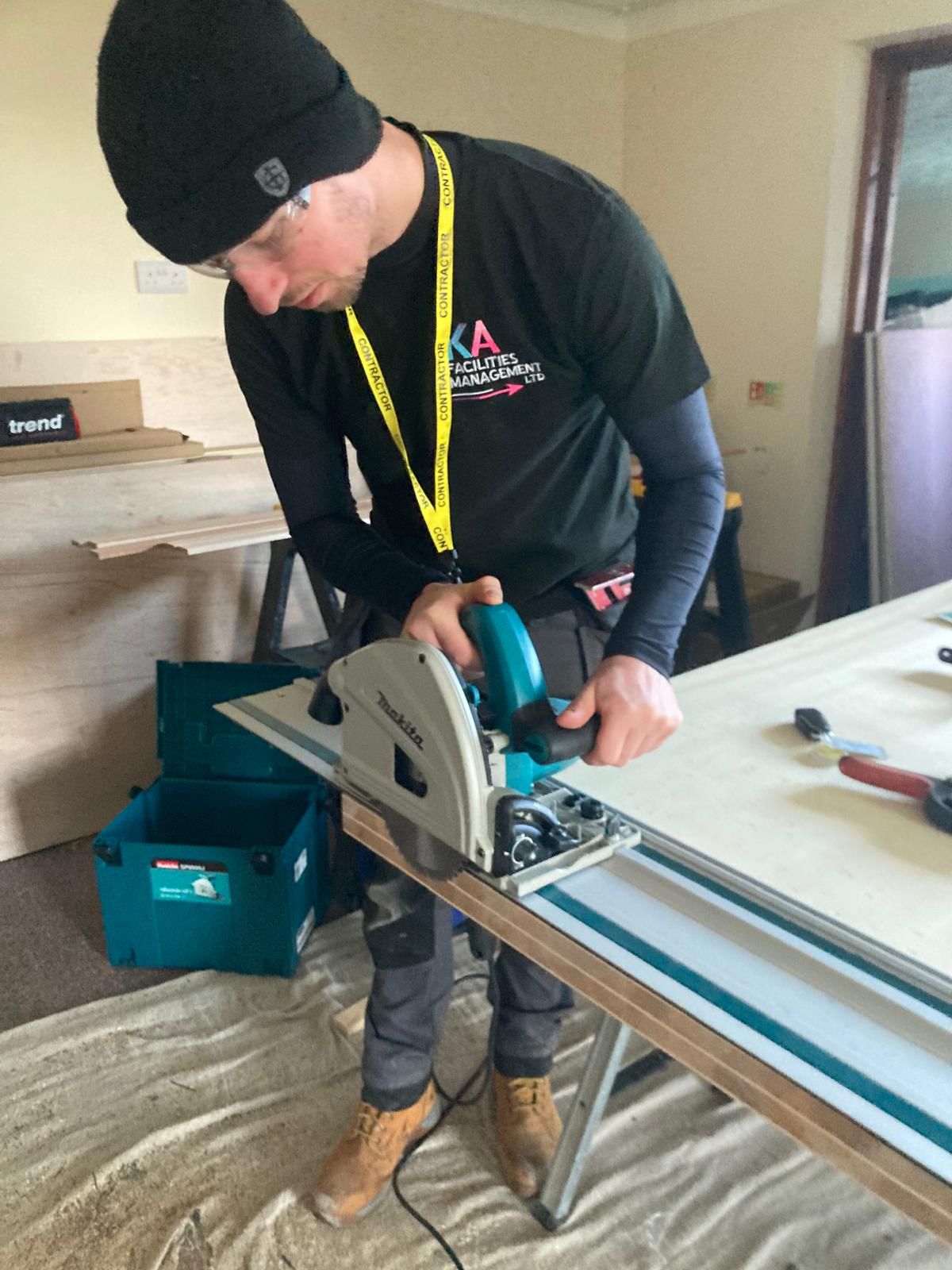 cutting a fire door safety first and last